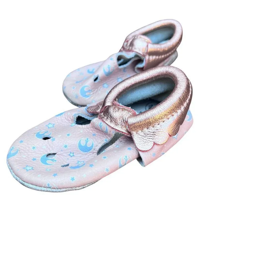 Freshly Picked Star Wars Pink Rose Gold Light Side Mary Jane Size 7
